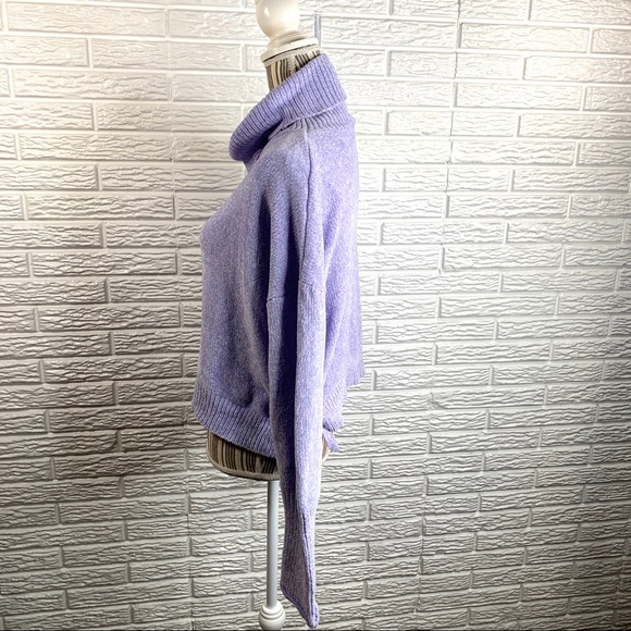 Blush & Bloom Purple Cropped Chenille Sweater - Picture 6 of 7